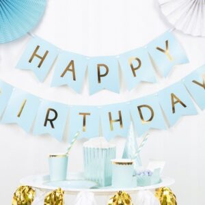 BANER ROCZEK HAPPY BIRTHDAY NIEBIESKI URODZINKI