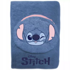 PAMIĘTNIK PLUSZOWY STICH Paso Lilo i Stitch Disney niebieski z kieszonką