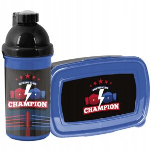 ZESTAW BIDON I ŚNIADANIÓWKA LUNCHBOX PASO CHAMPION boxing