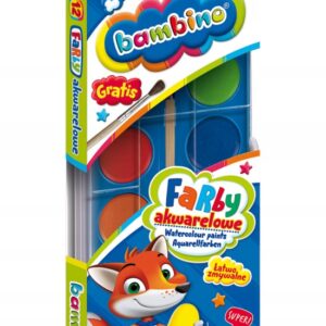 Farby AKWARELOWE Bambino 12 szt.