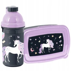 ZESTAW BIDON I ŚNIADANIÓWKA LUNCHBOX PASO JEDNOROŻEC unicorn
