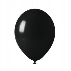 Balon lateksowy CZARNY 12cm 10szt