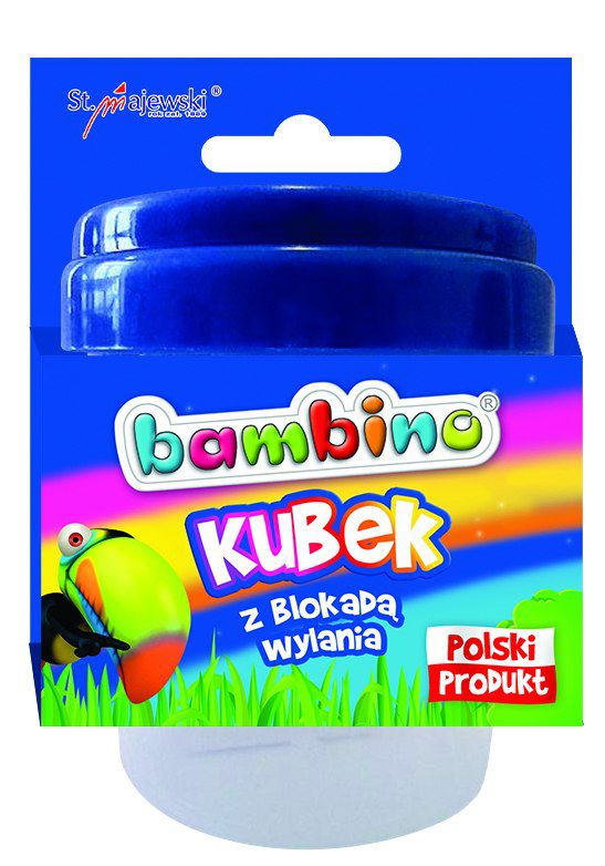Kubek na wodę do MALOWANIA z blokadą wylania- NIEKAPEK Bambino - obrazek 4