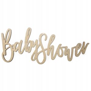Napis Drewniany babyshower dekoracje urodzinki