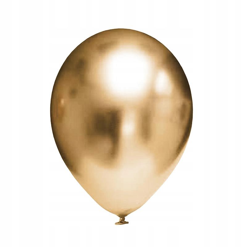 Balon lateksowy ZŁOTY CHROM 48cm
