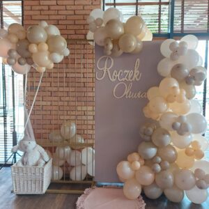 GIRLANDA balonowa Zestaw DZIECKO ROCZEK CHRZEST