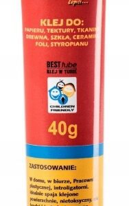 KLEJ STRONG GLUE UNIWERSALNY MOCNY TUBA 40g z aplikatorem