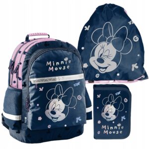 PLECAK ZESTAW SZKOLNY PASO tornister disney klasa 1-3 MINNIE ZESTAW 3EL