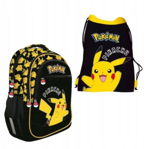 PLECAK ZESTAW SZKOLNY St.Majewski tornister POKEMON 2EL PIKACHU