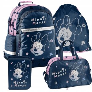PLECAK ZESTAW SZKOLNY PASO tornister disney klasa 1-3 MINNIE ZESTAW 4EL