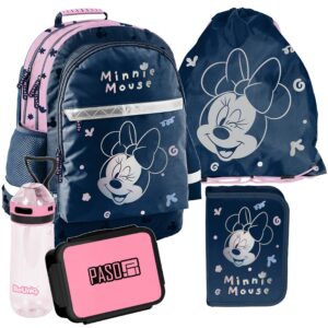 PLECAK ZESTAW SZKOLNY PASO tornister disney klasa 1-3 MINNIE ZESTAW 5EL