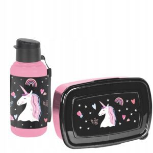 ZESTAW BIDON I ŚNIADANIÓWKA LUNCHBOX PASO JEDNOROŻEC UNICORN