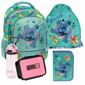 PLECAK ZESTAW SZKOLNY PASO plecak STITCH disney klasa 1-3 ZESTAW 5EL