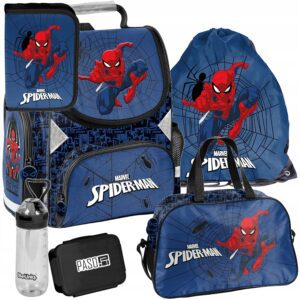 TORNISTER ZESTAW SZKOLNY PASO plecak SPIDERMAN klasa 1-3 ZESTAW 6EL