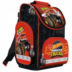 TORNISTER SZKOLNY St.Majewski plecak HOT WHEELS klasa 1-3