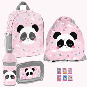 PLECAK ZESTAW PRZEDSZKOLNY PASO PANDA zestaw 4el + Naklejki GRATIS
