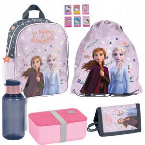 PLECAK ZESTAW PRZEDSZKOLNY PASO FROZEN KRAINA LODU 5el + Naklejki GRATIS