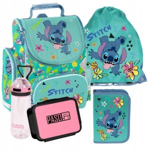 TORNISTER ZESTAW SZKOLNY PASO plecak STITCH disney klasa 1-3 ZESTAW 5EL