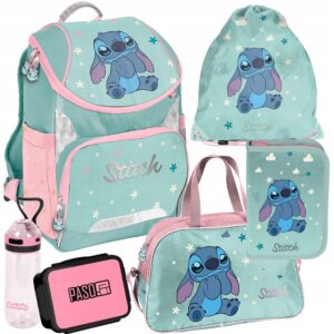 TORNISTER ZESTAW SZKOLNY PASO plecak STITCH disney klasa 1-3 ZESTAW 6EL