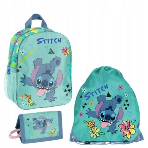 Plecak ZESTAW PRZEDSZKOLNY PASO STITCH Zestaw 3EL + naklejki GRATIS