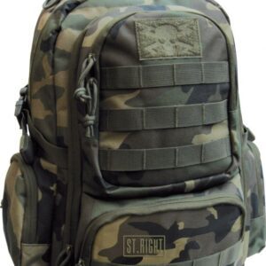Plecak szkolny wielokomorowy St.Right wielokolorowy 30 l MILITARY