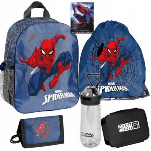 PLECAK Zestaw PRZEDSZKOLNY PASO SPIDERMAN 3D ZESTAW 5EL + ALBUM GRATIS