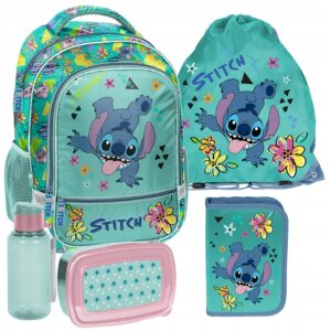 PLECAK ZESTAW SZKOLNY PASO plecak STITCH disney klasa 1-3 ZESTAW 5EL