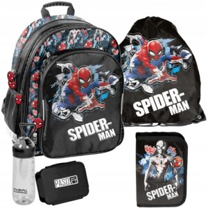 PLECAK ZESTAW SZKOLNY PASO tornister SPIDERMAN klasa 1-3 ZESTAW 5EL