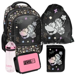 PLECAK ZESTAW SZKOLNY PASO tornister disney klasa 1-3 MINNIE ZESTAW 5EL