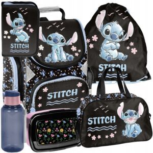 TORNISTER ZESTAW SZKOLNY PASO plecak STITCH disney klasa 1-3 ZESTAW 6EL