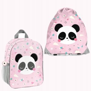 PLECAK ZESTAW PRZEDSZKOLNY PASO PANDA zestaw 2el