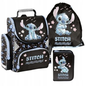 TORNISTER ZESTAW SZKOLNY PASO plecak STITCH disney klasa 1-3 ZESTAW 3EL
