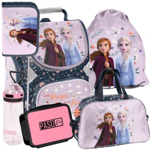 TORNISTER ZESTAW SZKOLNY PASO plecak FROZEN disney kraina lodu ZESTAW 6EL