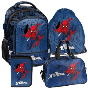 PLECAK ZESTAW SZKOLNY PASO tornister SPIDERMAN klasa 1-3 ZESTAW 4EL