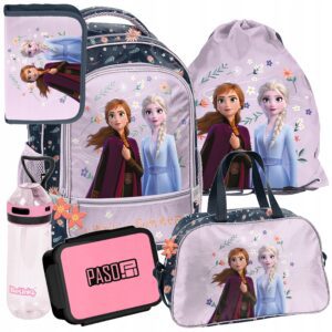 PLECAK ZESTAW SZKOLNY PASO tornister FROZEN disney kraina lodu ZESTAW 6EL