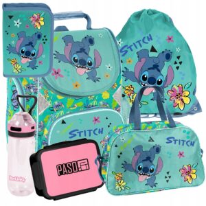 TORNISTER ZESTAW SZKOLNY PASO plecak STITCH disney klasa 1-3 ZESTAW 6EL