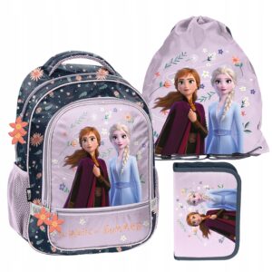 PLECAK ZESTAW SZKOLNY PASO tornister FROZEN disney kraina lodu ZESTAW 3EL