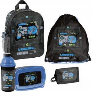 PLECAK ZESTAW PRZEDSZKOLNY PASO GAME PADS zestaw 5el