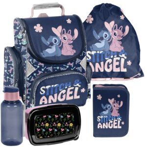 TORNISTER ZESTAW SZKOLNY PASO plecak STITCH disney klasa 1-3 ZESTAW 5EL