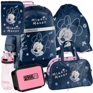 PLECAK ZESTAW SZKOLNY PASO tornister disney klasa 1-3 MINNIE ZESTAW 6EL