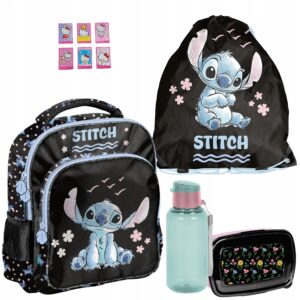 PLECAK ZESTAW PRZEDSZKOLNY i do zerówki PASO STITCH 4EL + NAKLEJKI GRATIS