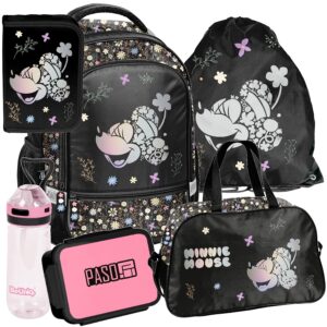 PLECAK ZESTAW SZKOLNY PASO tornister disney klasa 1-3 MINNIE ZESTAW 6EL