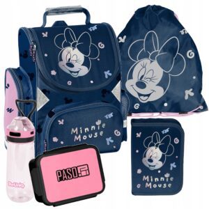 TORNISTER ZESTAW SZKOLNY PASO plecak disney klasa 1-3 MINNIE ZESTAW 5EL