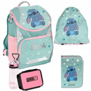 TORNISTER ZESTAW SZKOLNY PASO plecak STITCH disney klasa 1-3 ZESTAW 5EL