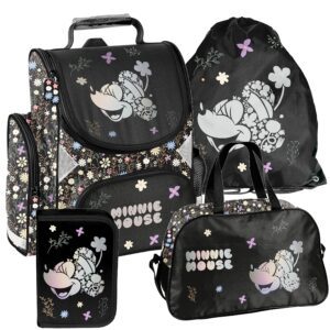 TORNISTER ZESTAW SZKOLNY PASO plecak disney klasa 1-3 MINNIE ZESTAW 4EL