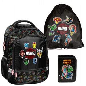 PLECAK ZESTAW SZKOLNY PASO tornister AVENGERS klasa 1-3 MARVEL ZESTAW 3EL