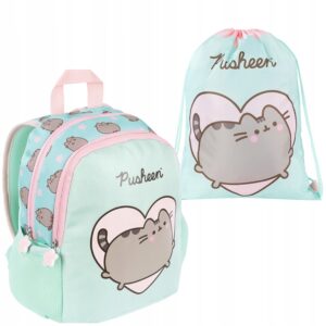 Plecak ZESTAW przedszkolny wielokomorowy Pusheen St. Majewski 2el