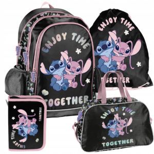 PLECAK ZESTAW SZKOLNY PASO tornister STITCH disney LILO i STITCH ZESTAW 4EL