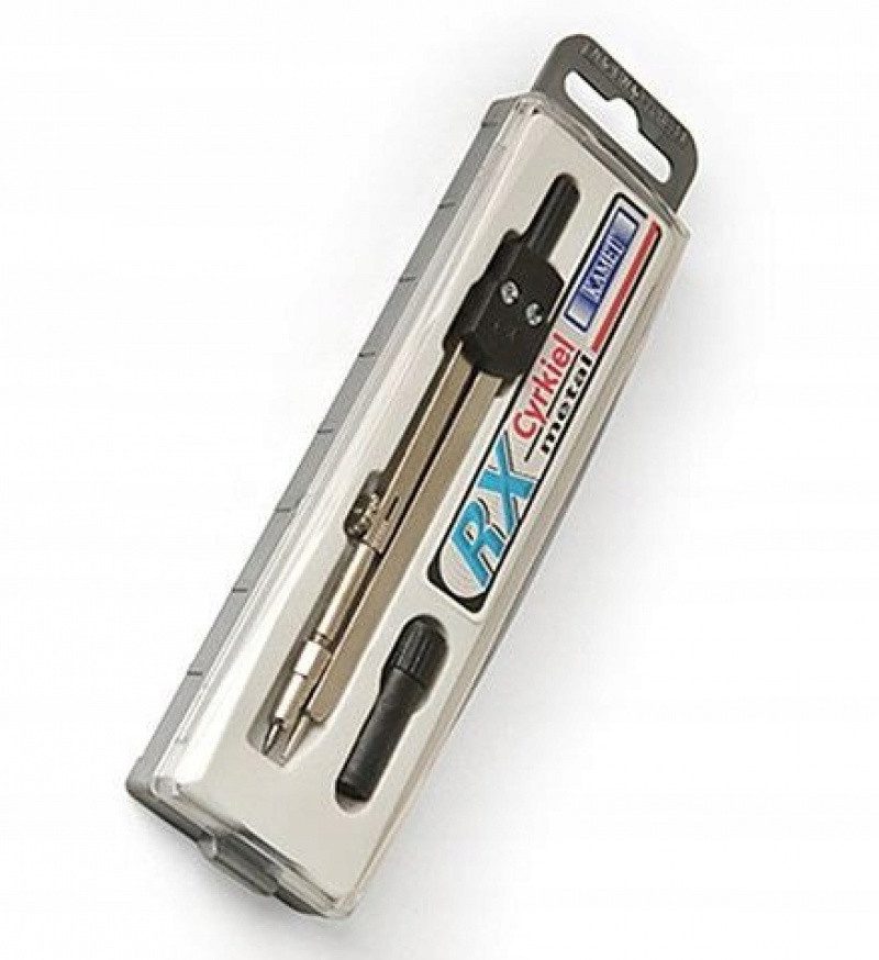 Cyrkiel techniczny RX szkolny w etui KAMET GRAFIT