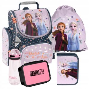 TORNISTER ZESTAW SZKOLNY PASO plecak FROZEN disney kraina lodu ZESTAW 5EL